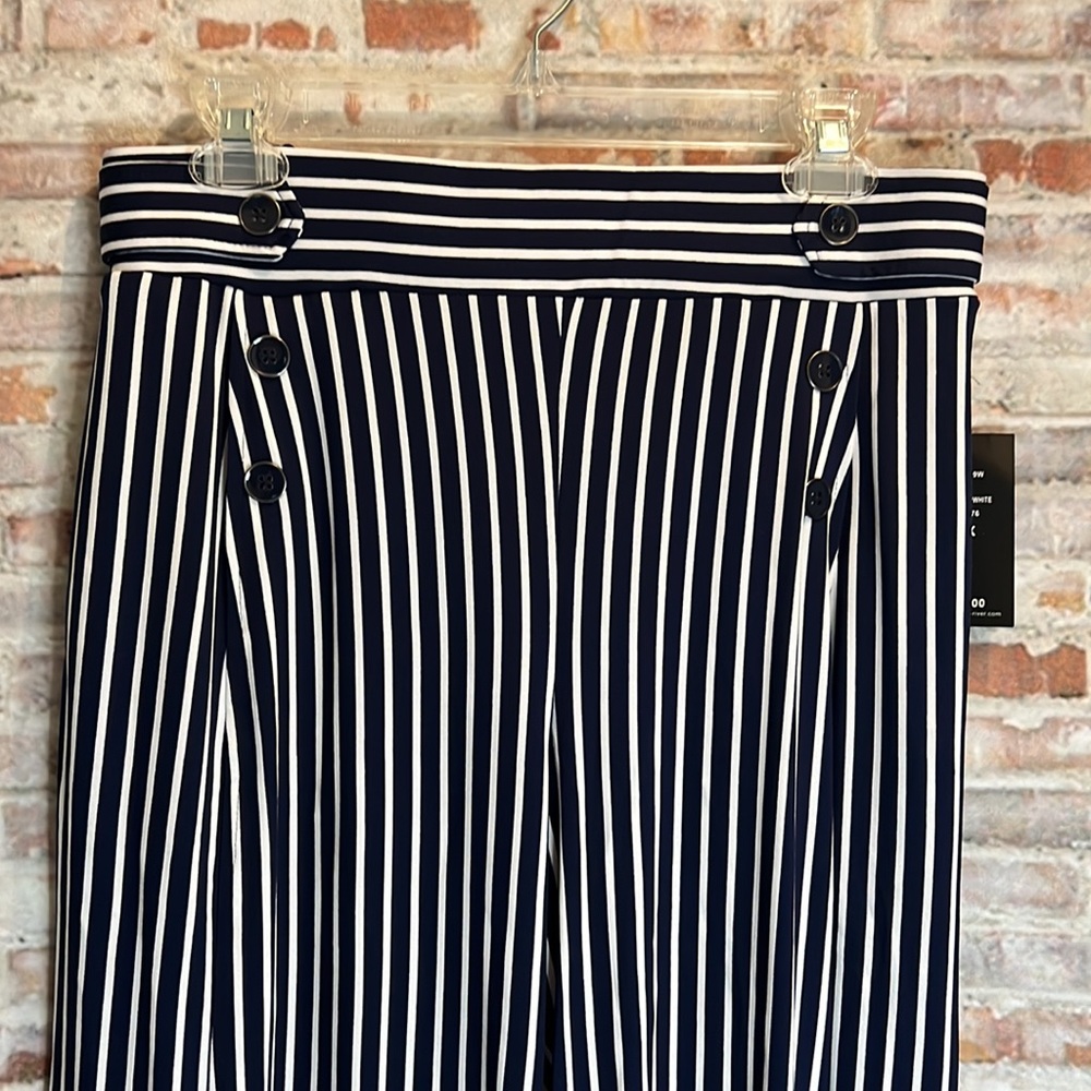 ROBERT LOUIS | PULL ON WIDE LEG STRIPED PANTS - Picture 2 of 7
